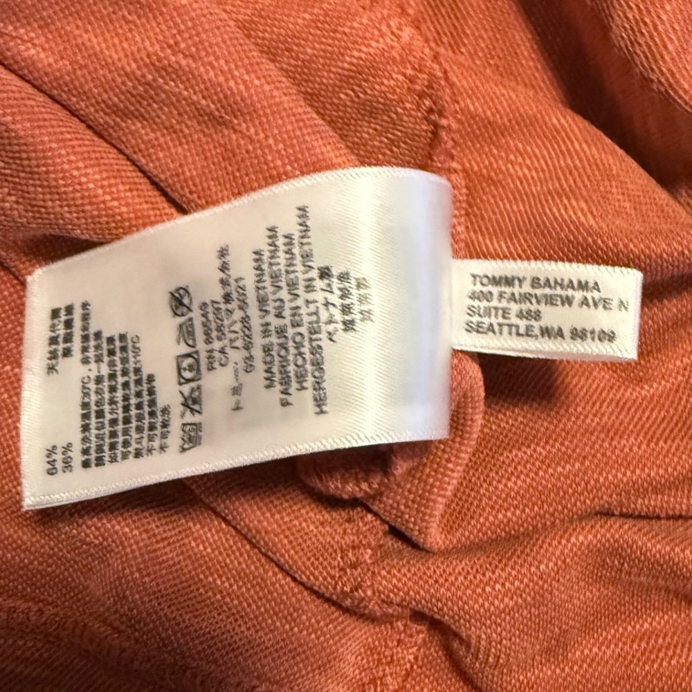 Tommy Bahama Mens XL Emfielder Qtr Zip Pullover Sweater Lot of 2 Orange Green - Picture 9 of 10